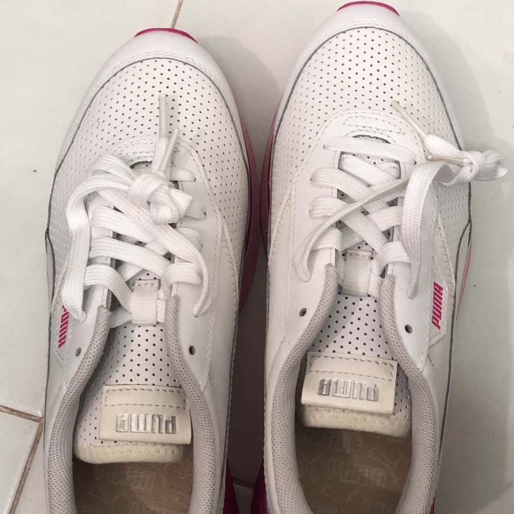 Puma Hot Trendy pink and white sneakers